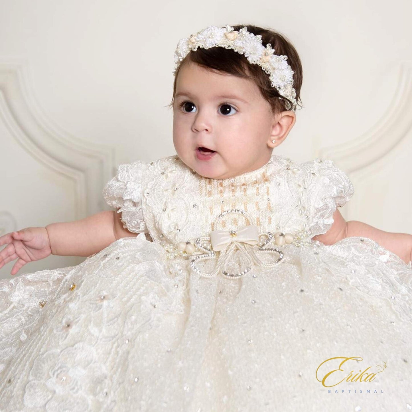 Gela Christening Gown & Bonnet