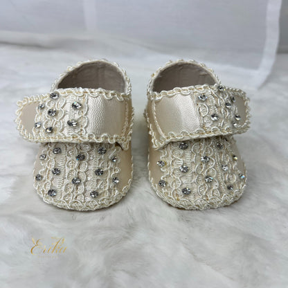 Model 095 white baptism shoes for baby boy