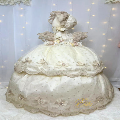 Yolis Christening Gown & Bonnet
