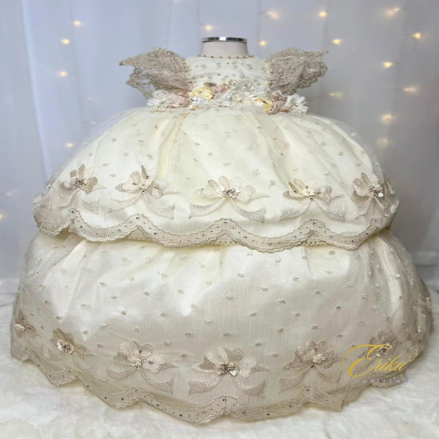 Yolis Christening Gown & Bonnet