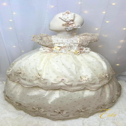 Yolis Christening Gown & Bonnet