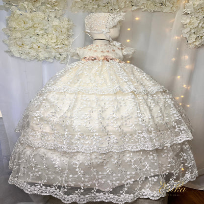 Julia Christening Gown & Bonnet