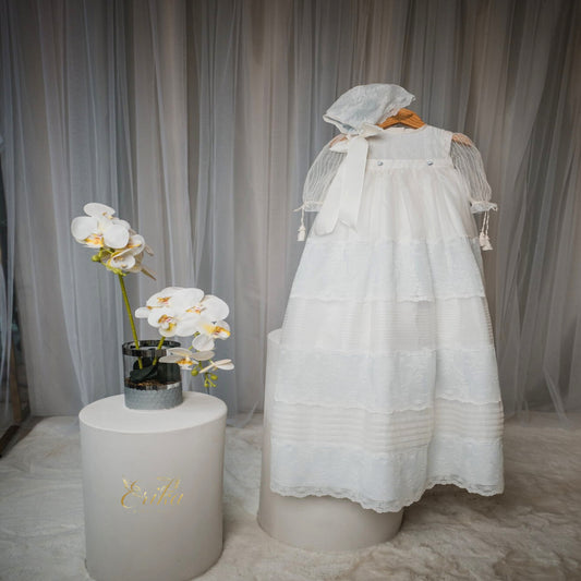 Pearl & Blue Boy Christening Gown