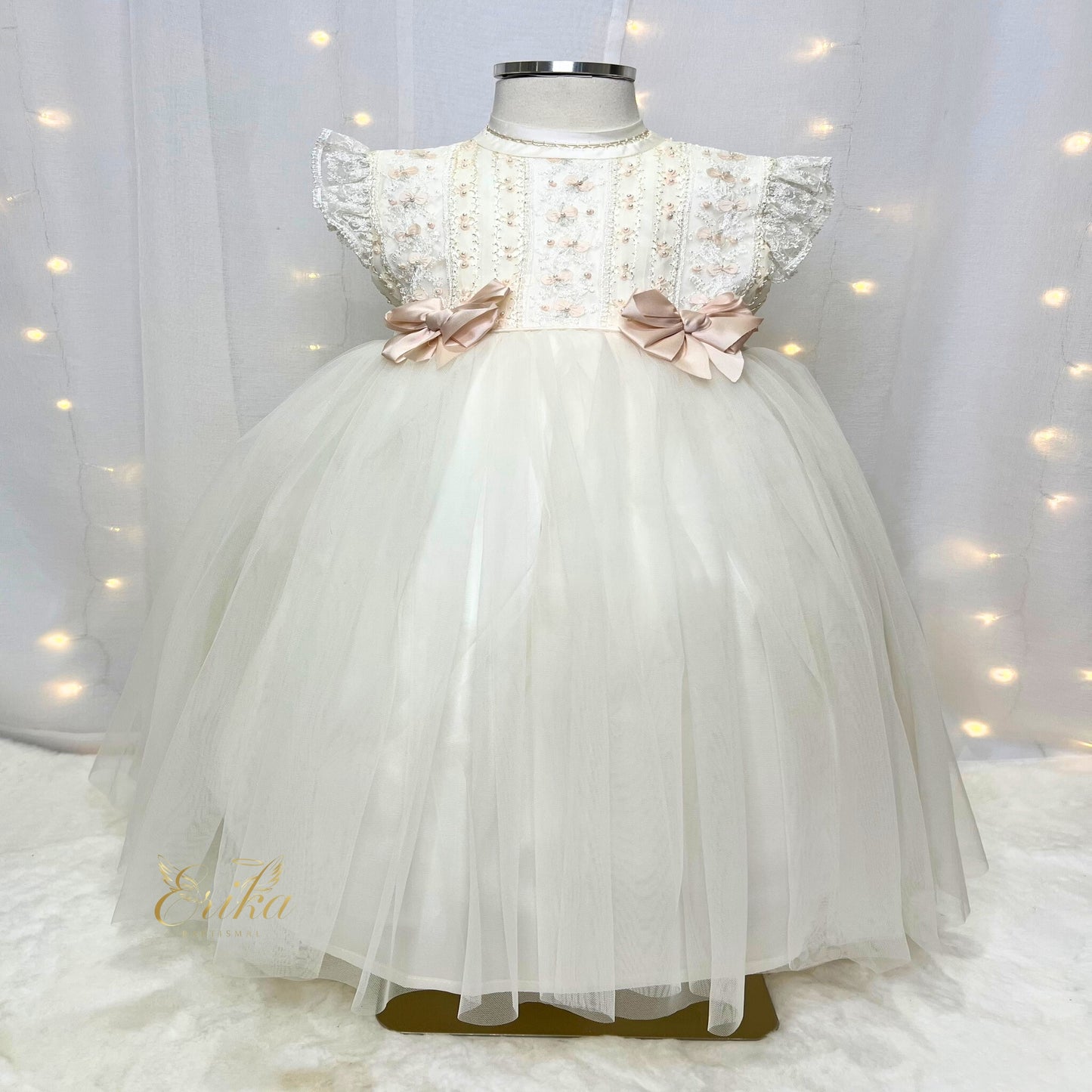 Angel Rosa Christening Short Dress