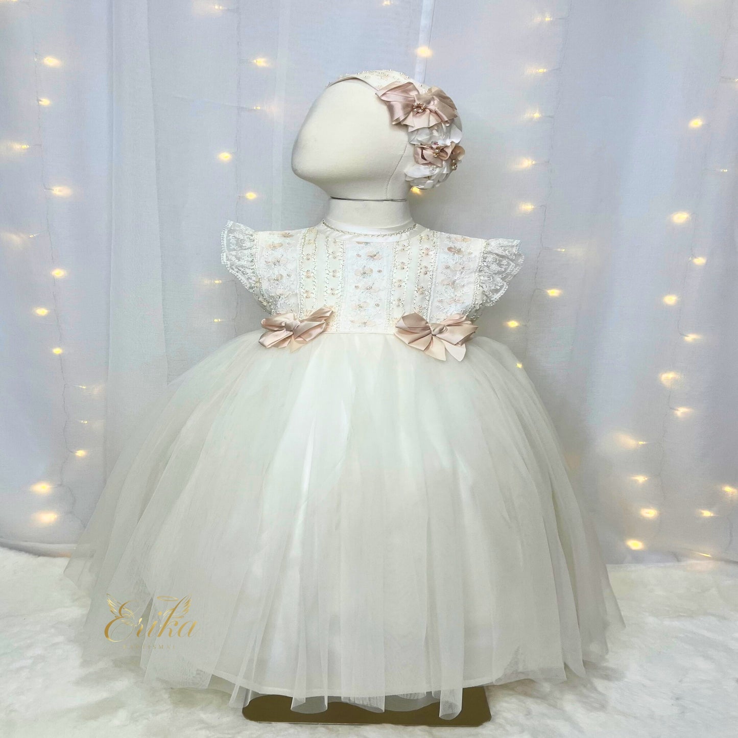 Angel Rosa Christening Short Dress