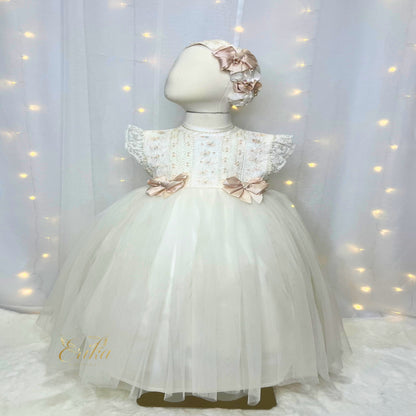 Angel Rosa Christening Short Dress