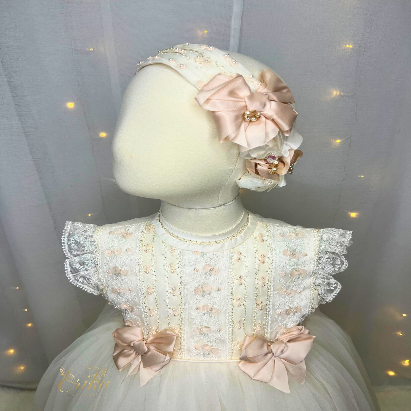 Angel Rosa Christening Short Dress
