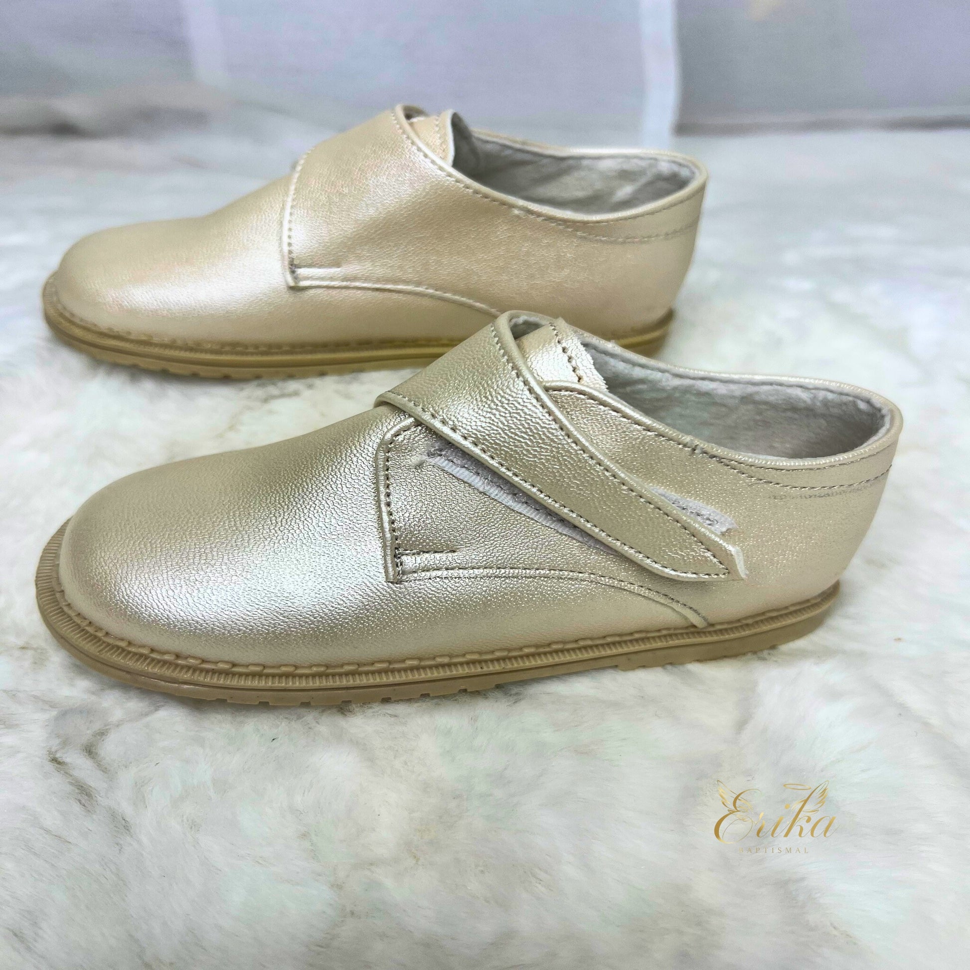 luxury white baby boy christening shoes with premium fabric and elegant finish