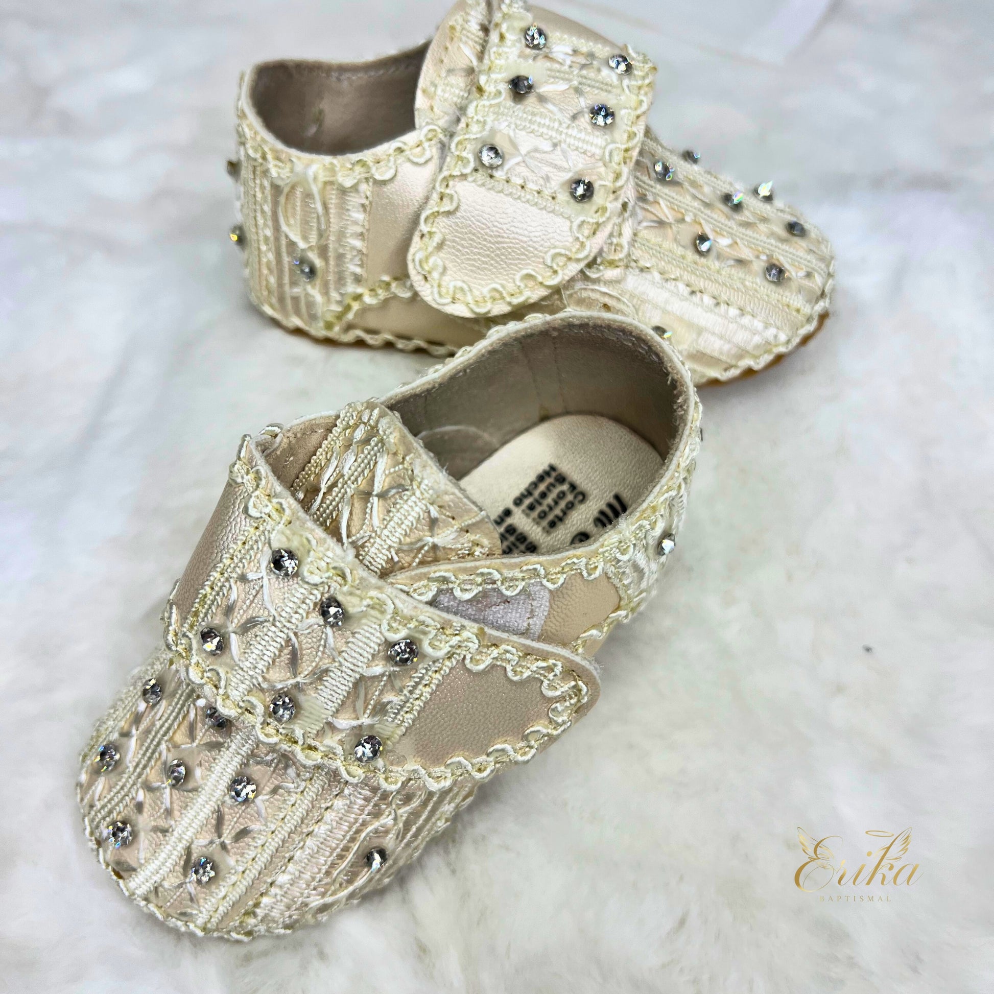 elegant white baby boy baptism shoes with comfortable fit and soft fabric