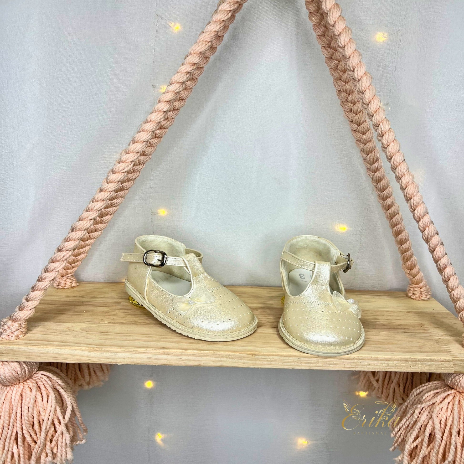 classic white satin ballet flats for infant girl baptism with simple elegant design