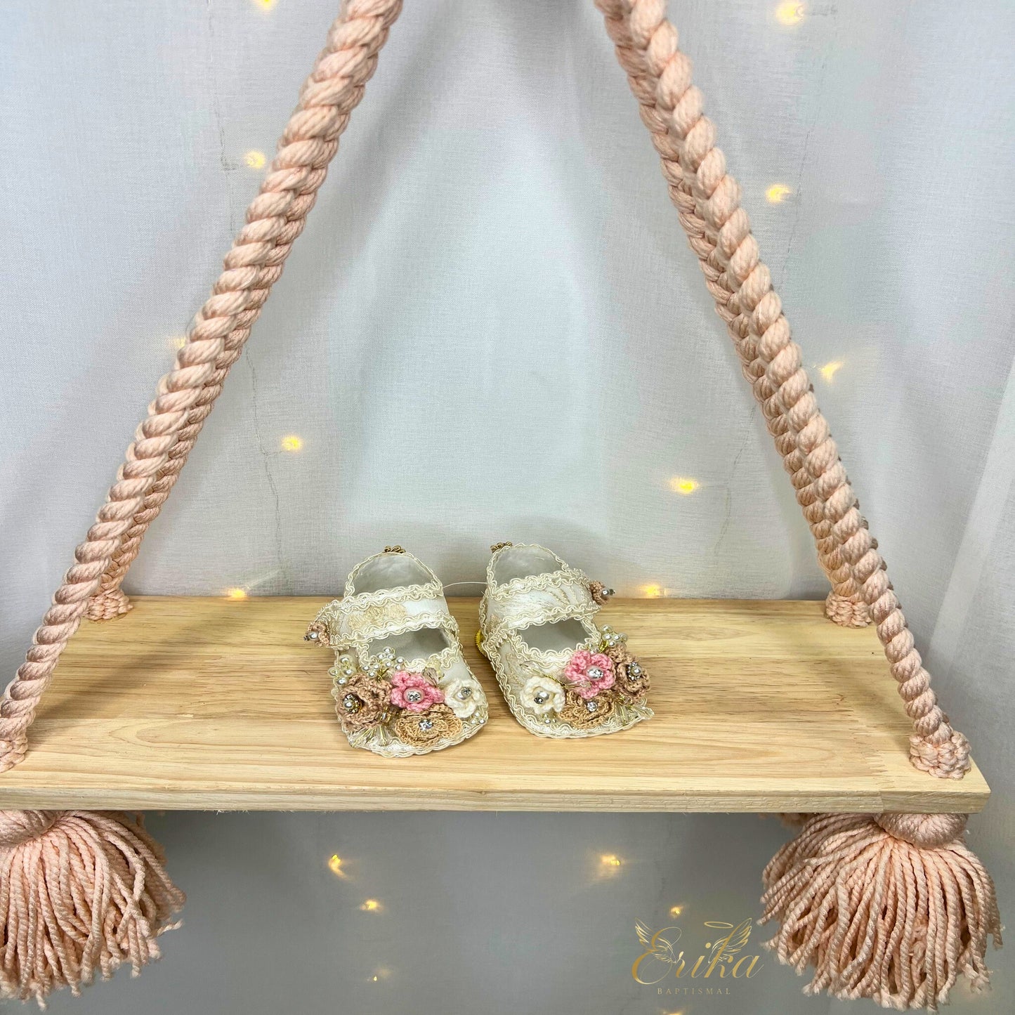 simple elegant white satin baptism ballet flats for infant girls with clean design