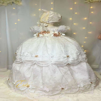 Yolis Christening Gown & Bonnet