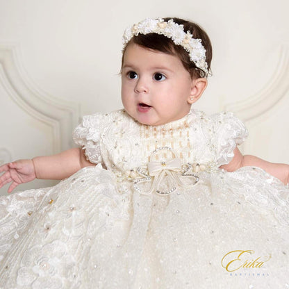Gela Christening Gown & Bonnet