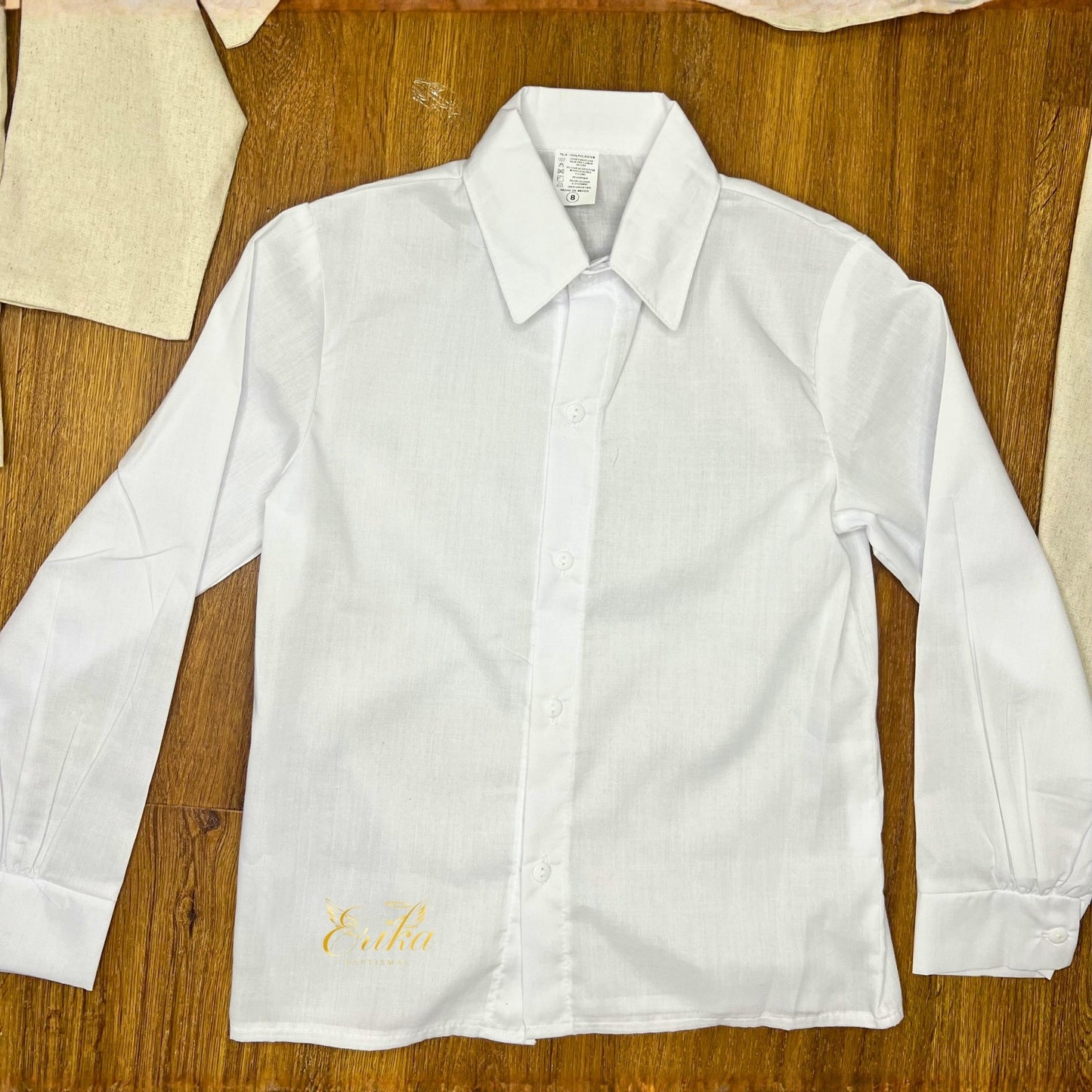 soft pearl cream boys communion outfit by Erika Baptismal with comfortable elegant fabric