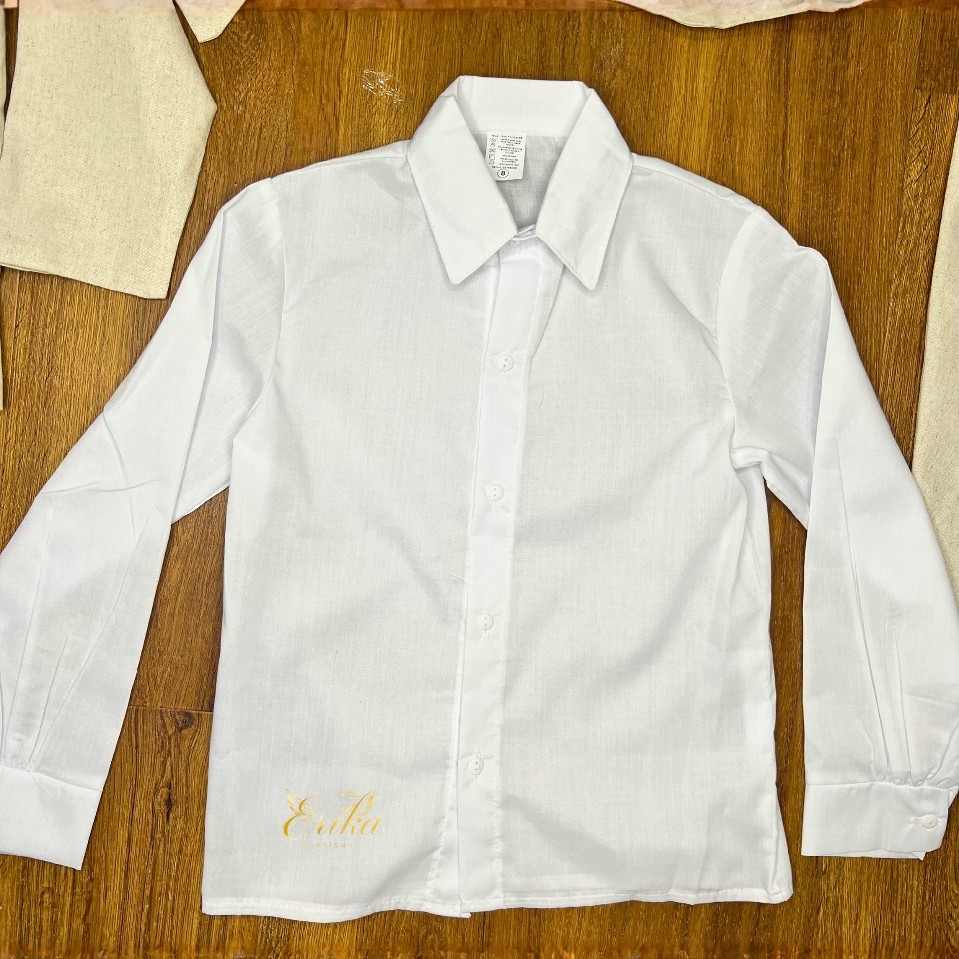 soft pearl cream boys communion outfit by Erika Baptismal with comfortable elegant fabric