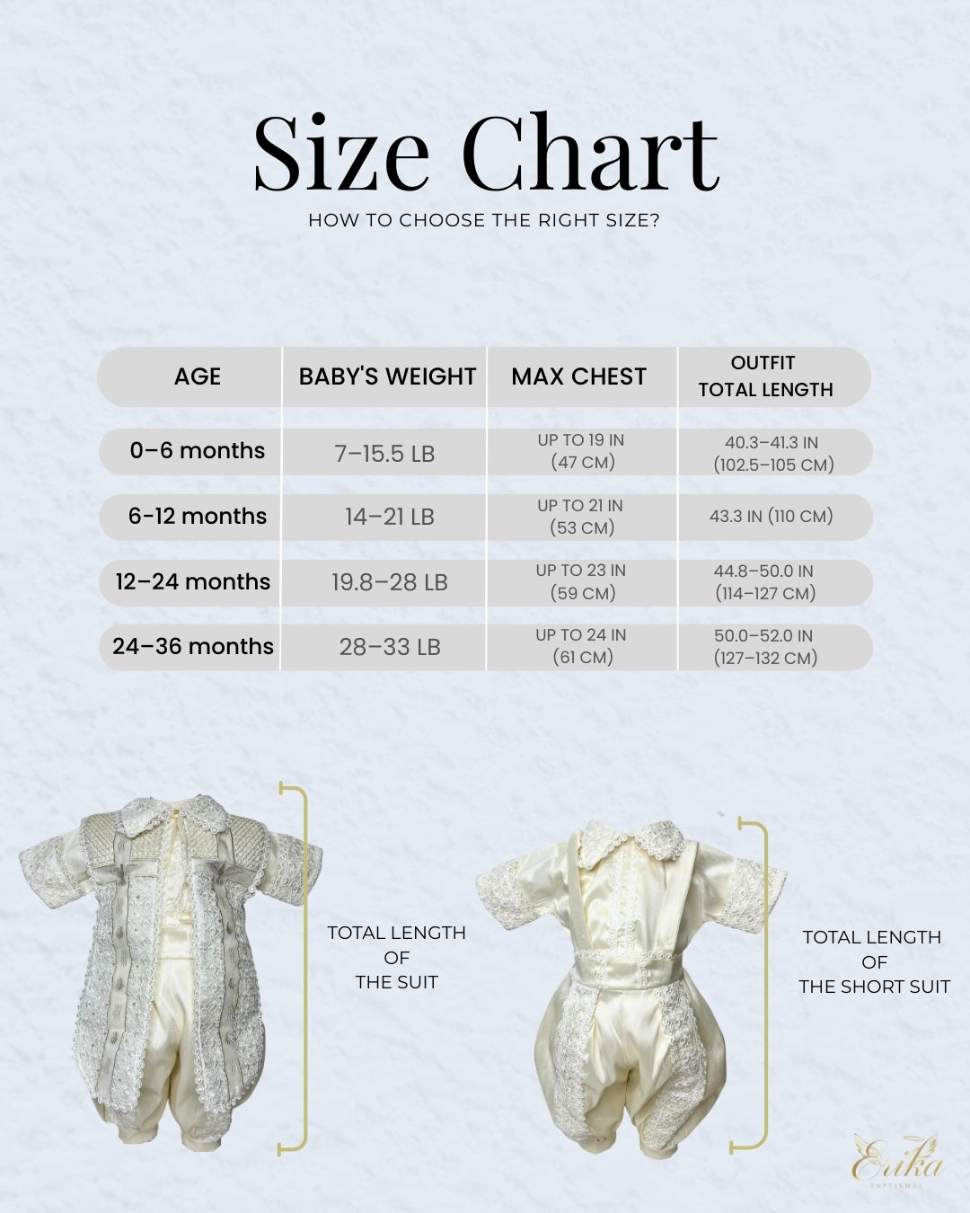 Alfredo Baptism Suit