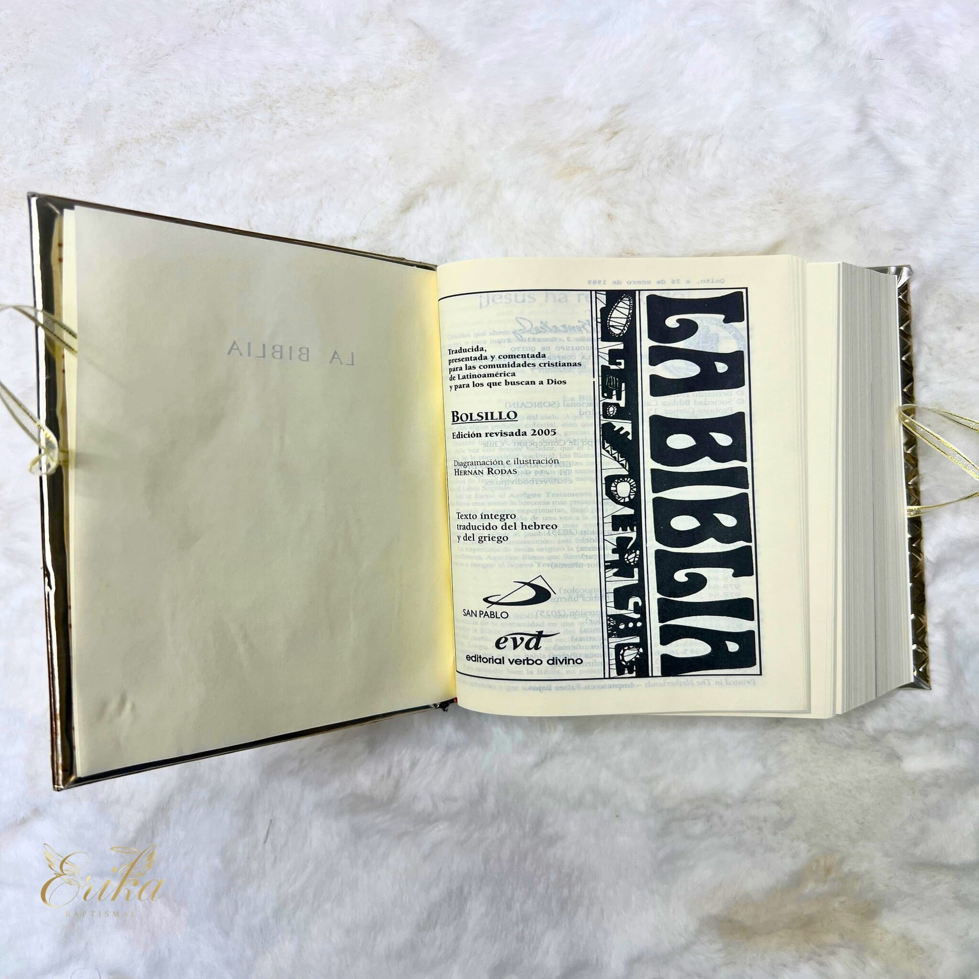 Catholic First Communion set with silver embossed Jesus and cross box